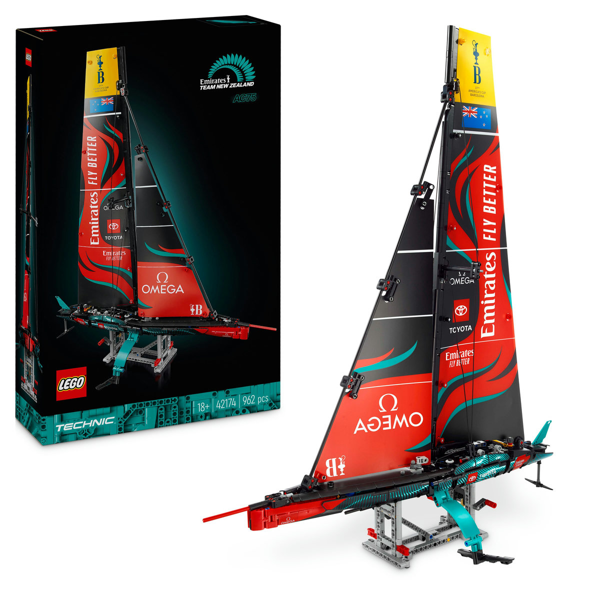 LEGO - Iahtul Emirates Team New Zealand AC75 - Ambalaj deteriorat