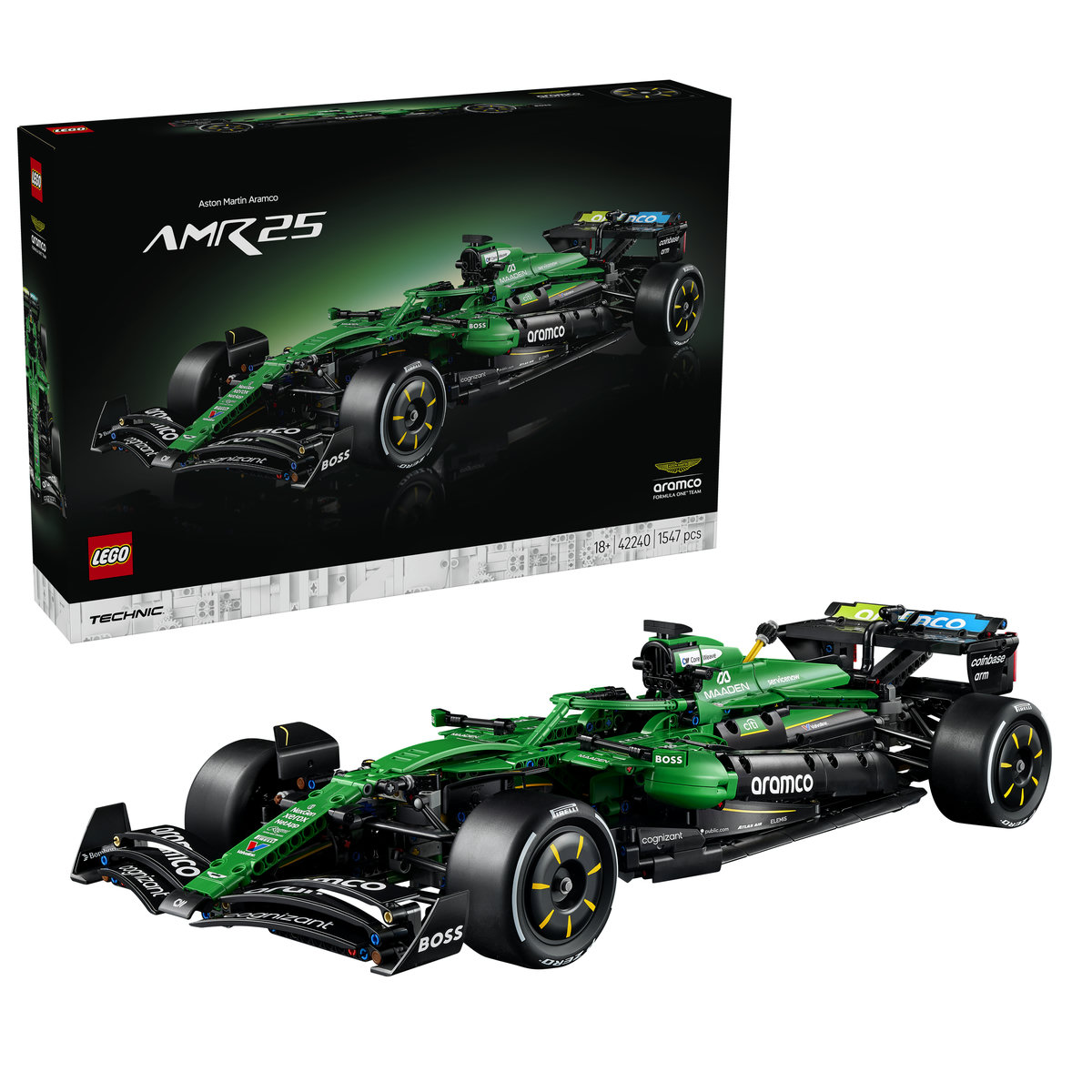 LEGO - Mașina F1® Aston Martin Aramco AMR25 - Ambalaj deteriorat
