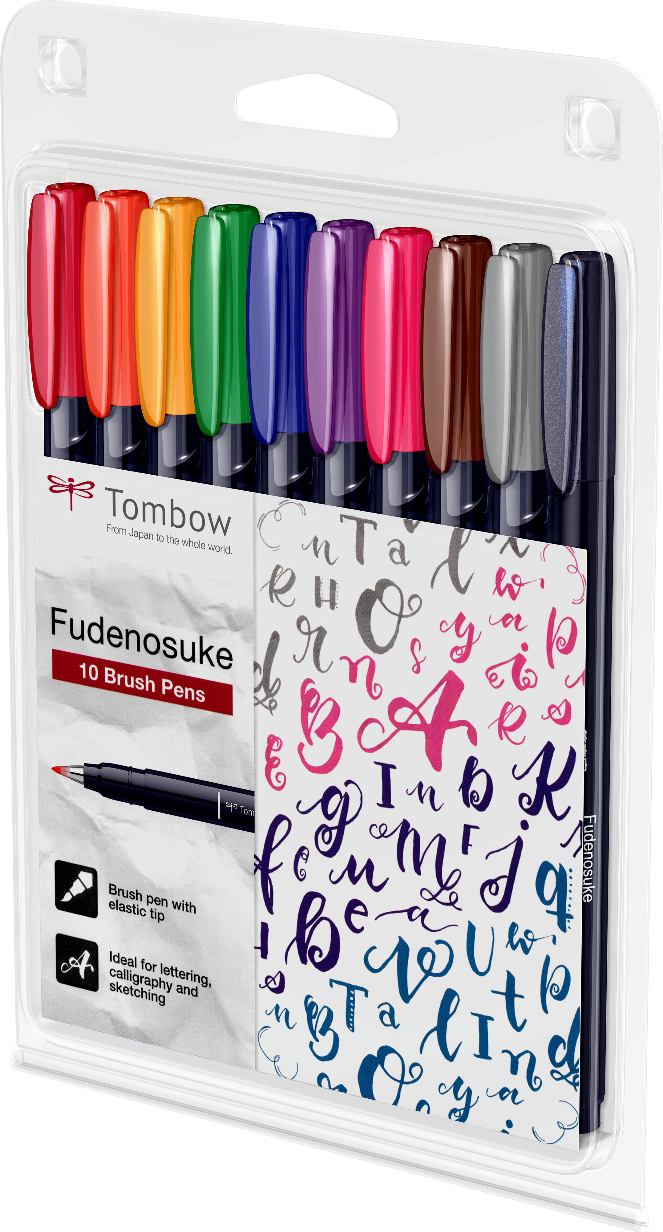 Hard Small Writing Marker Caligrafic / Set 10 Culori [4]