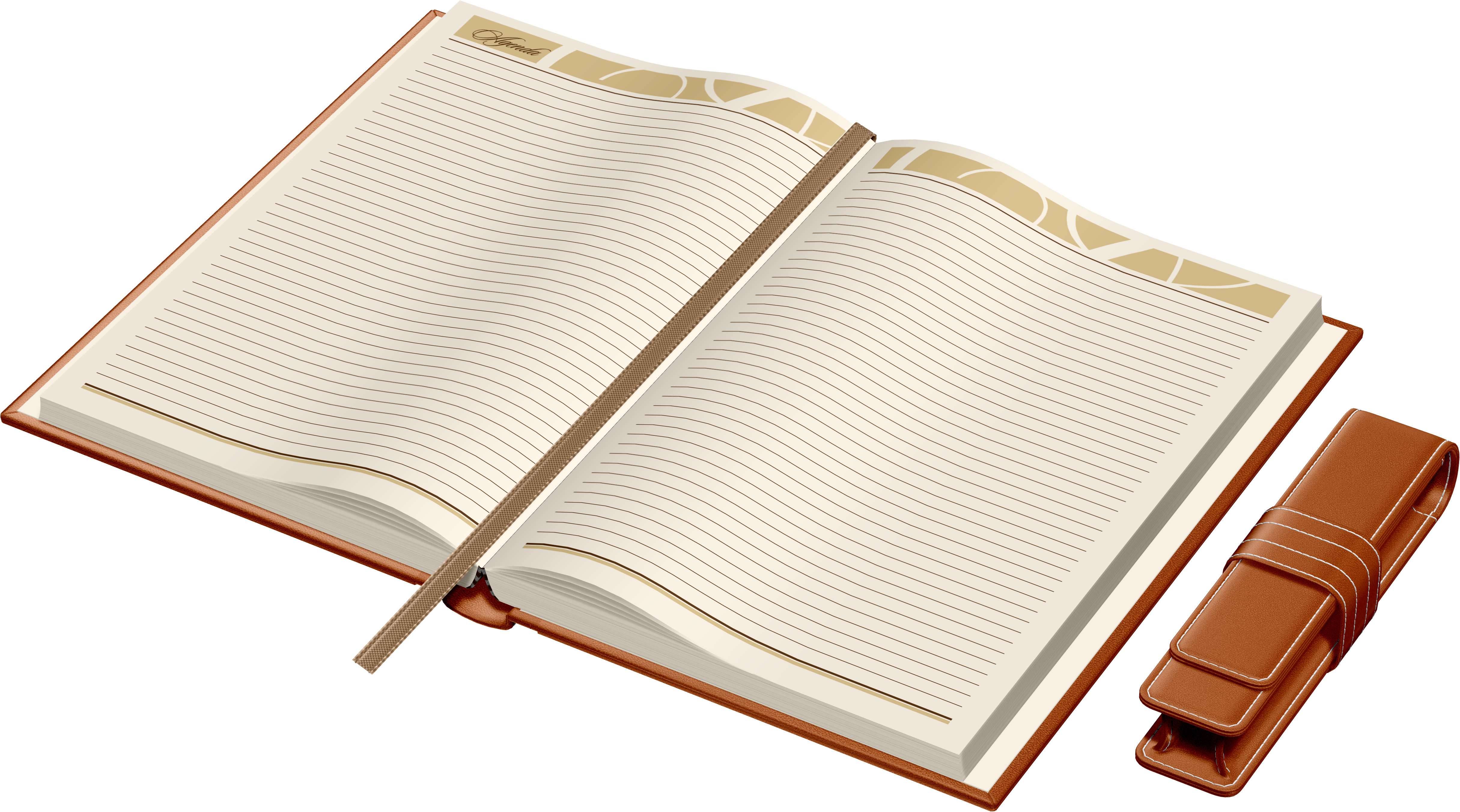 Set Agenda Piele B5 + Pouch Pen - Orange [4]
