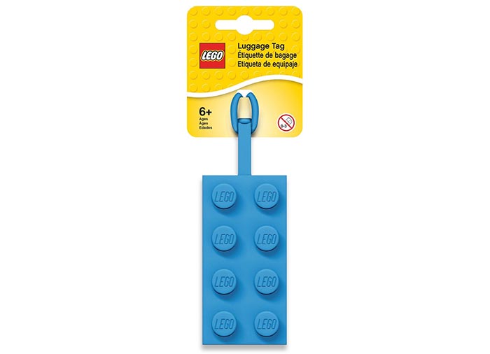 LEGO - Eticheta bagaje caramida 2x4, albastra  (52001)