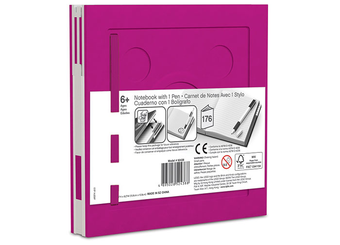 Agenda cu pix LEGO - Violet [2]