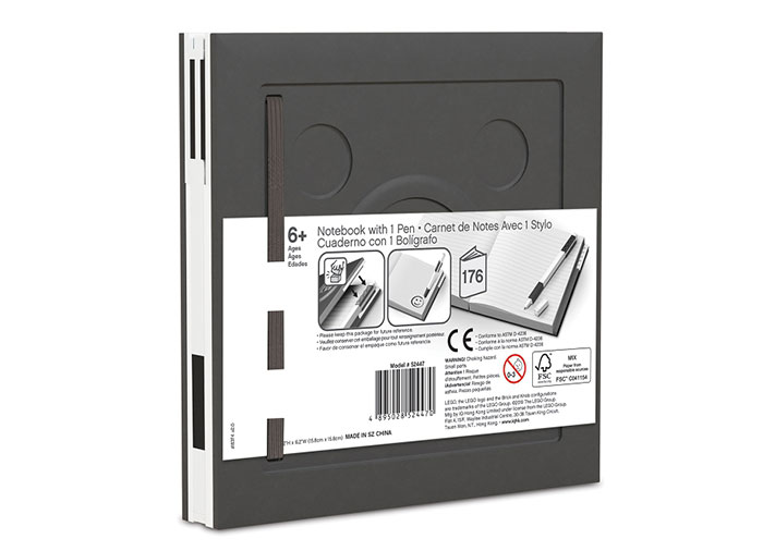 Agenda cu pix LEGO - Negru [2]