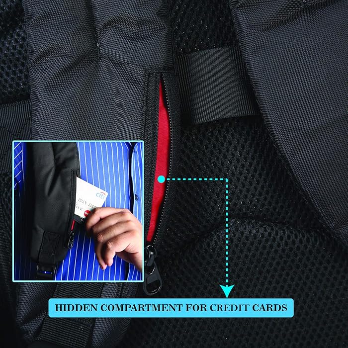 Rucsac laptop anti-furt Casket negru [4]