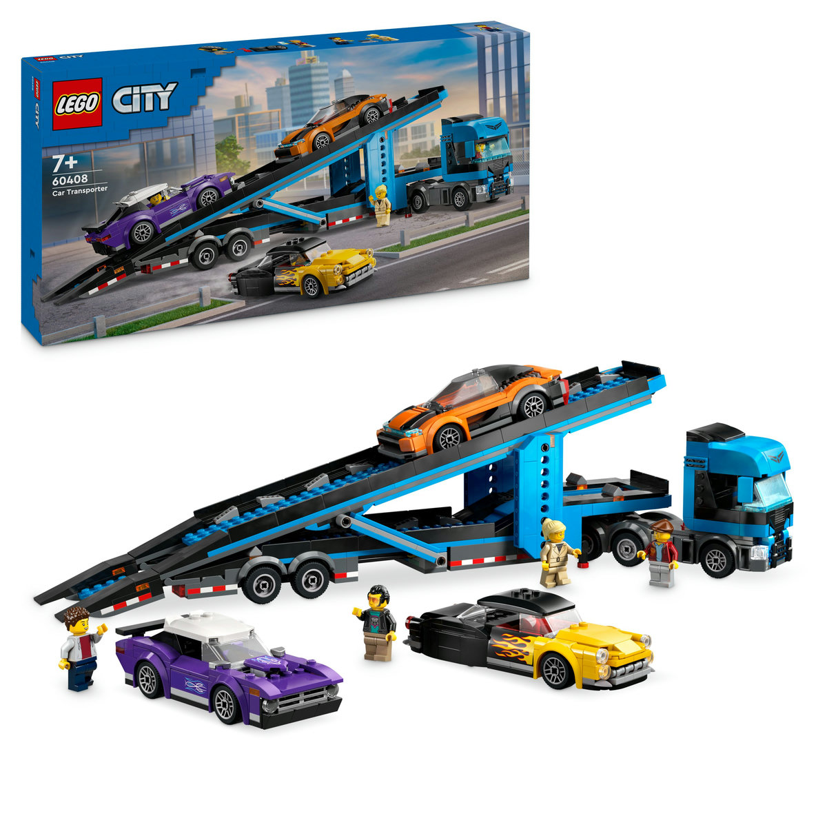 LEGO - Camion transportor de masini sport - Ambalaj deteriorat