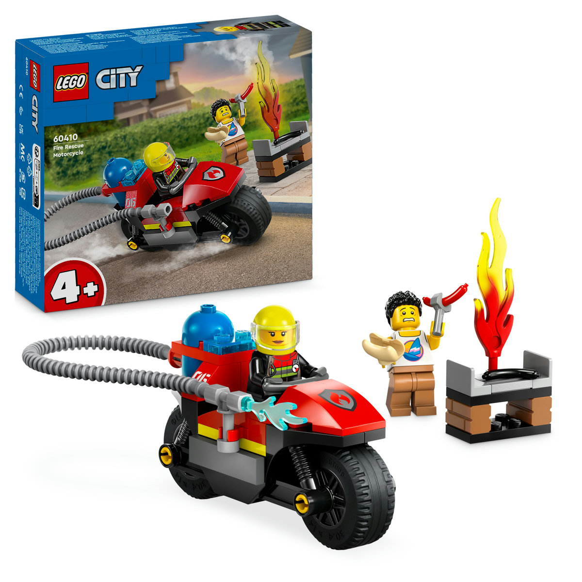 LEGO - Motocicleta de pompieri - Ambalaj deteriorat