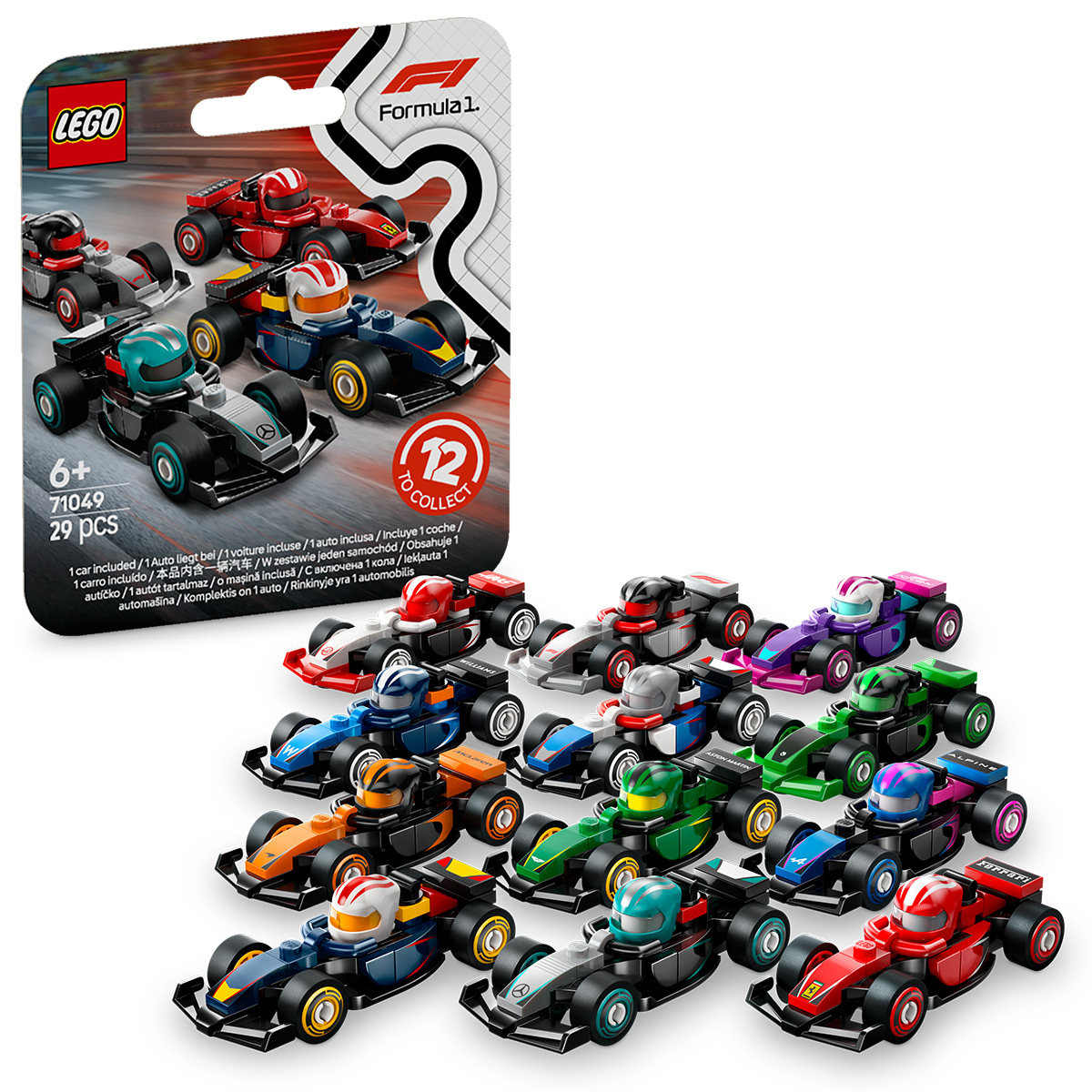 LEGO Minifigurine - Masini de curse F1 de colectie - Ambalaj deteriorat