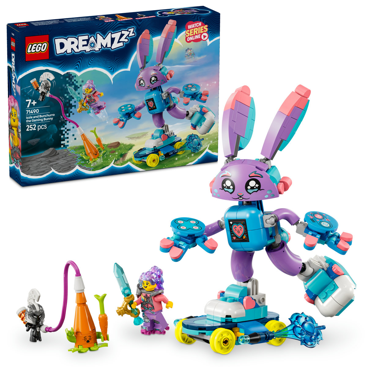 Lego DreamZzz - Izzie si iepurasul de gaming Bunchurro