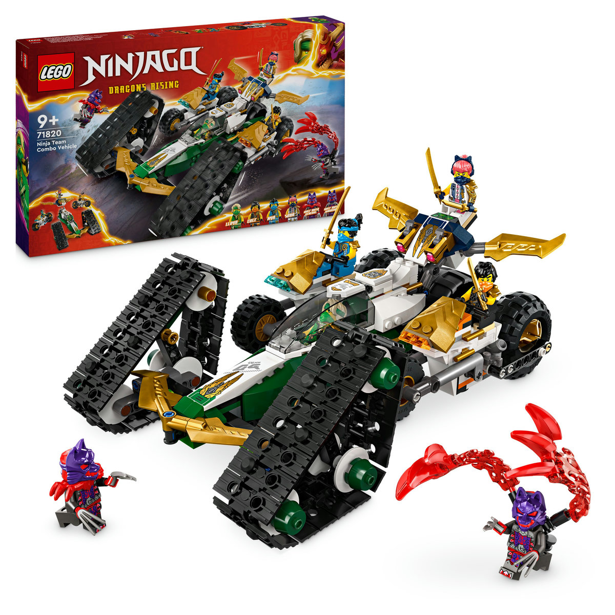 LEGO - Vehicul combinat al echipei ninja - Ambalaj deteriorat
