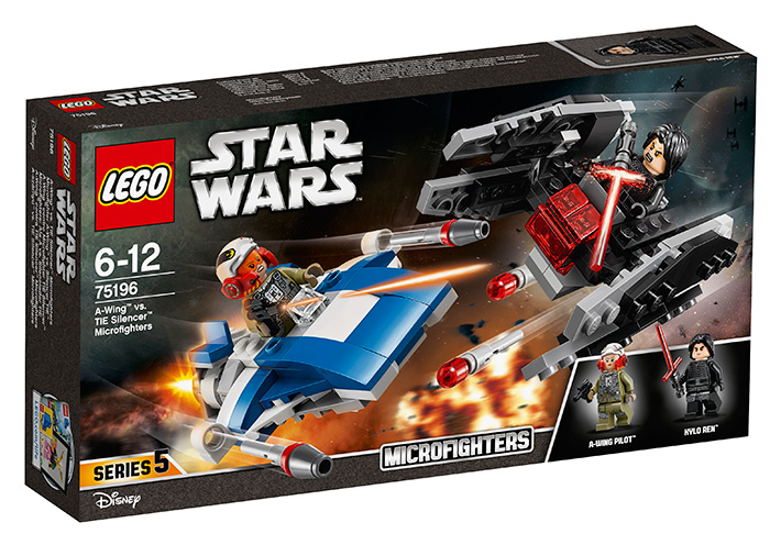 LEGO - A-Wing contra TIE Silencer Microfighters (75196)
