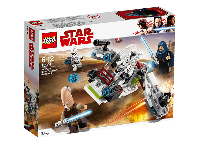 LEGO - Pachet de lupta Jedi si Clone Troopers (75206)