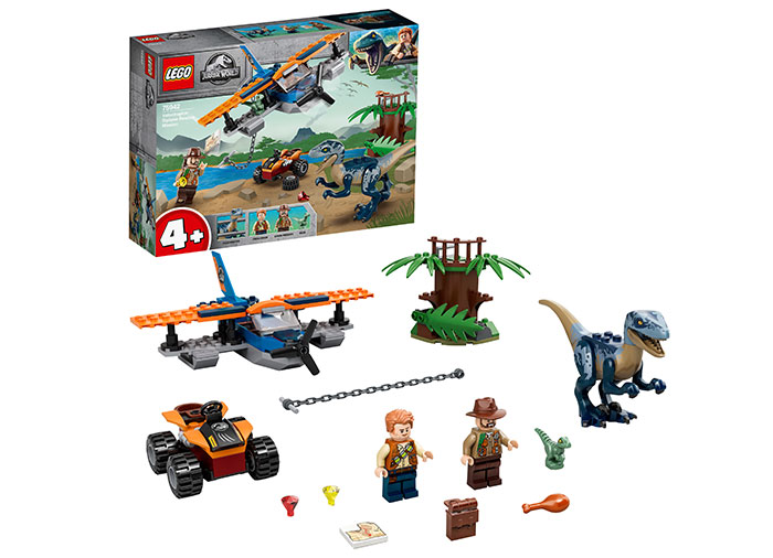LEGO - Velociraptor: misiunea de salvare cu biplanul (75942)