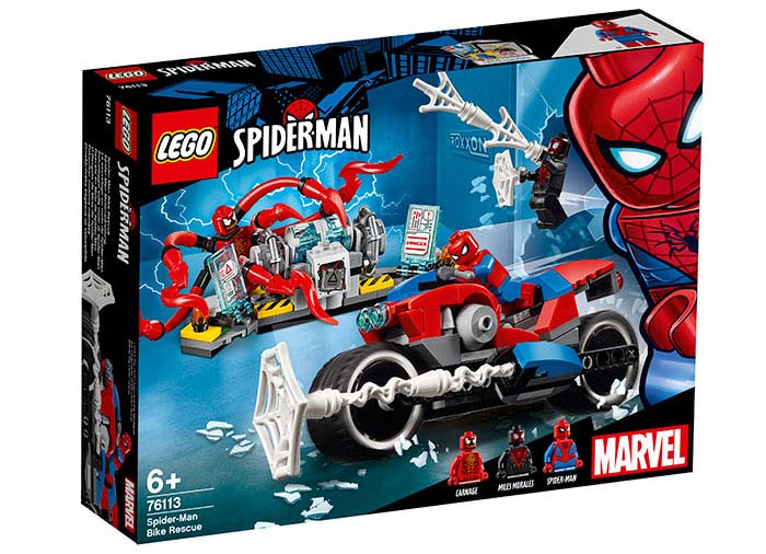 LEGO - Salvarea cu motocicleta a lui Spider-Man (76113)