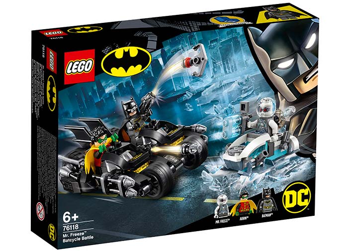 LEGO - Mr. Freeze in batalia pe batcycle (76118)