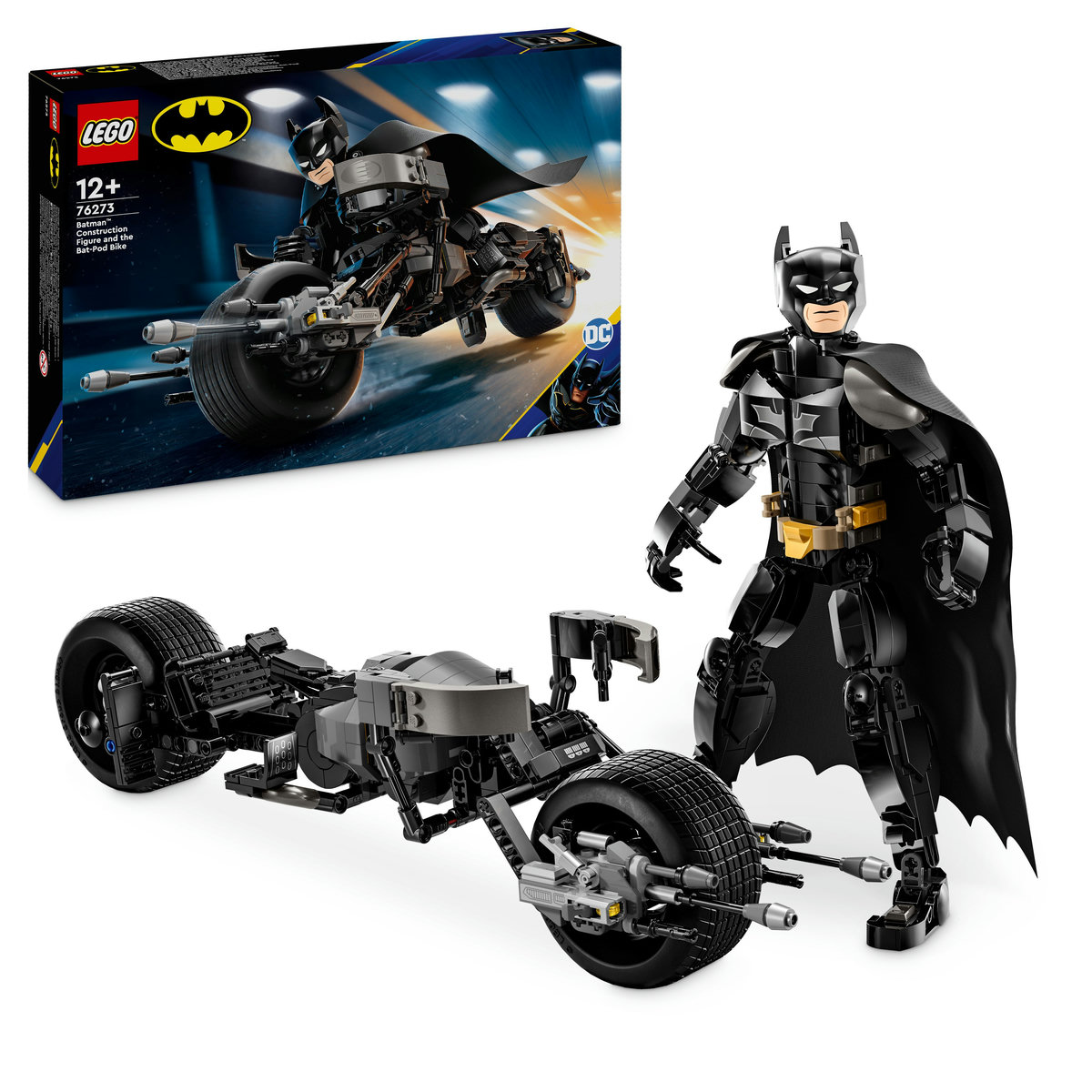 Lego DC Super Heroes - Figurina de constructie Batman™ si motocicleta Bat-Pod