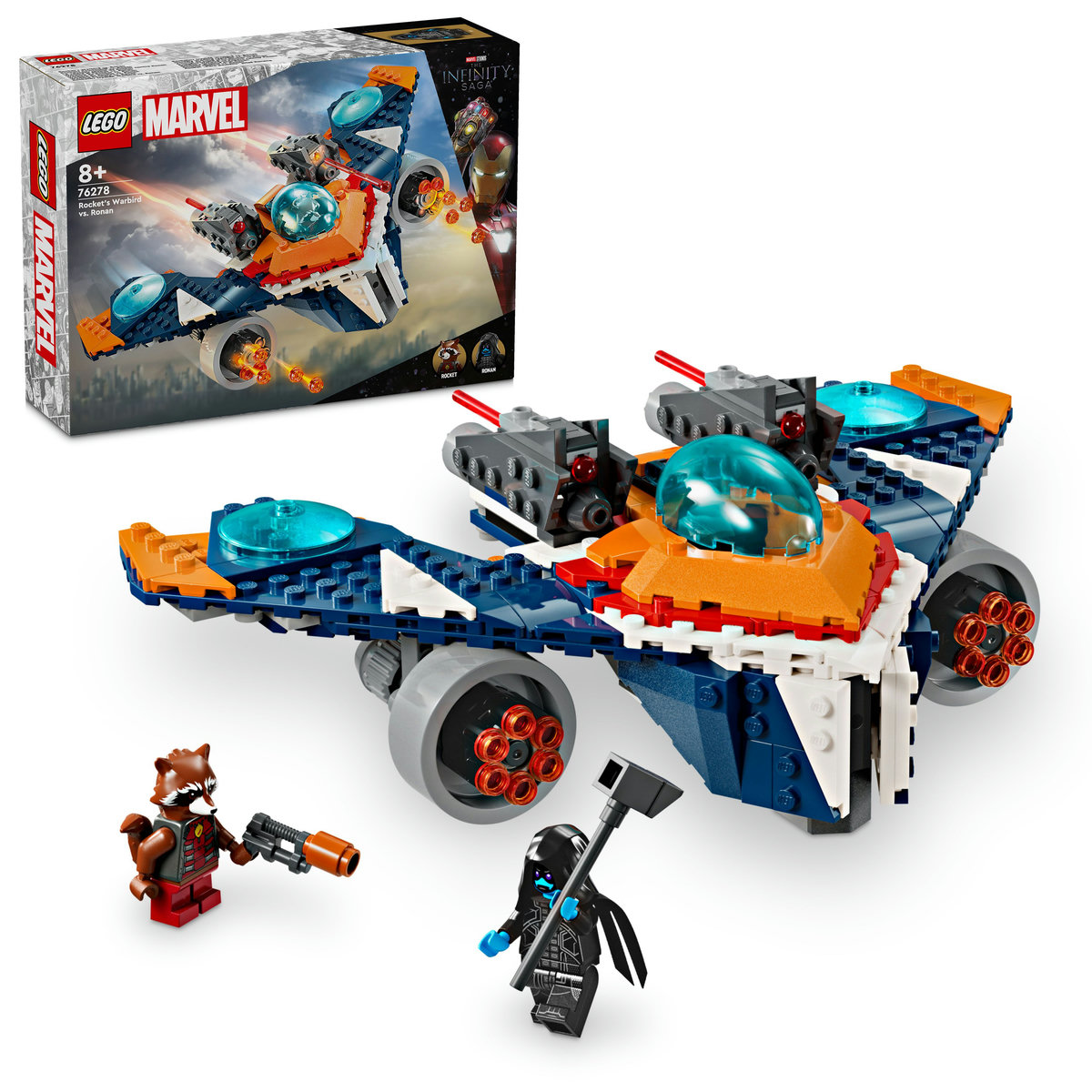LEGO - Avionul de lupta al lui Rocket vs Ronan - Ambalaj deteriorat