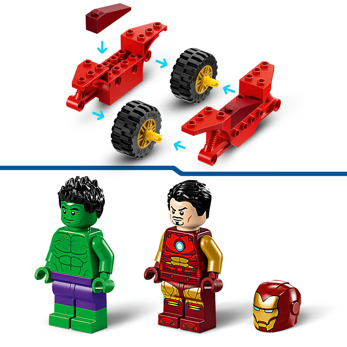 Iron Man cu motocicleta si Hulk - Ambalaj deteriorat [8]