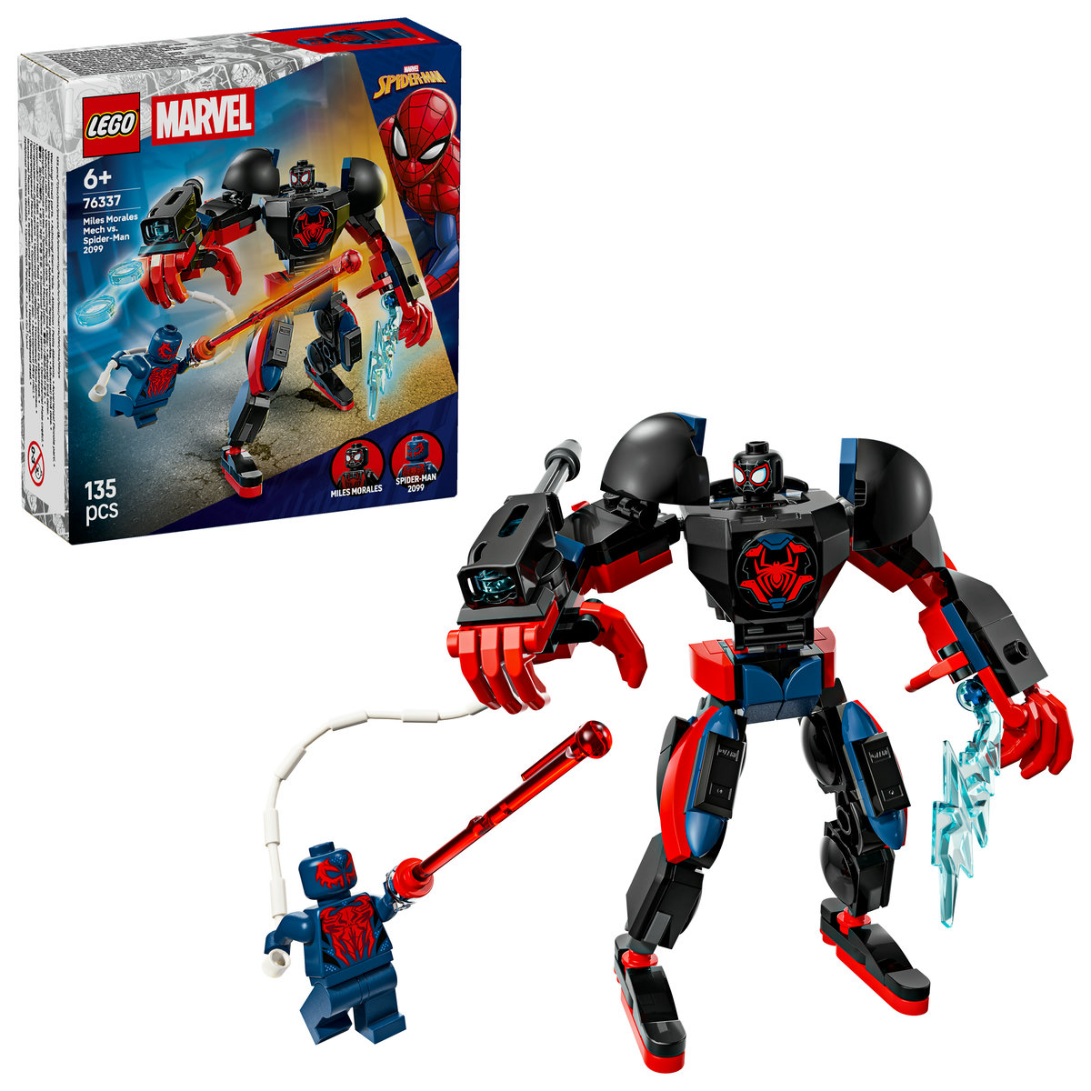 LEGO - Robotul lui Miles Morales vs Omul Păianjen 2099