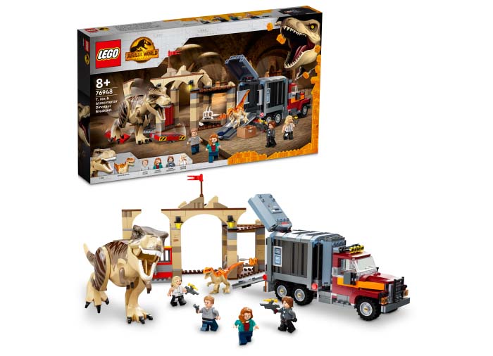 LEGO - Evadarea dinozaurilor T.rex si Atrociraptor - Ambalaj deteriorat