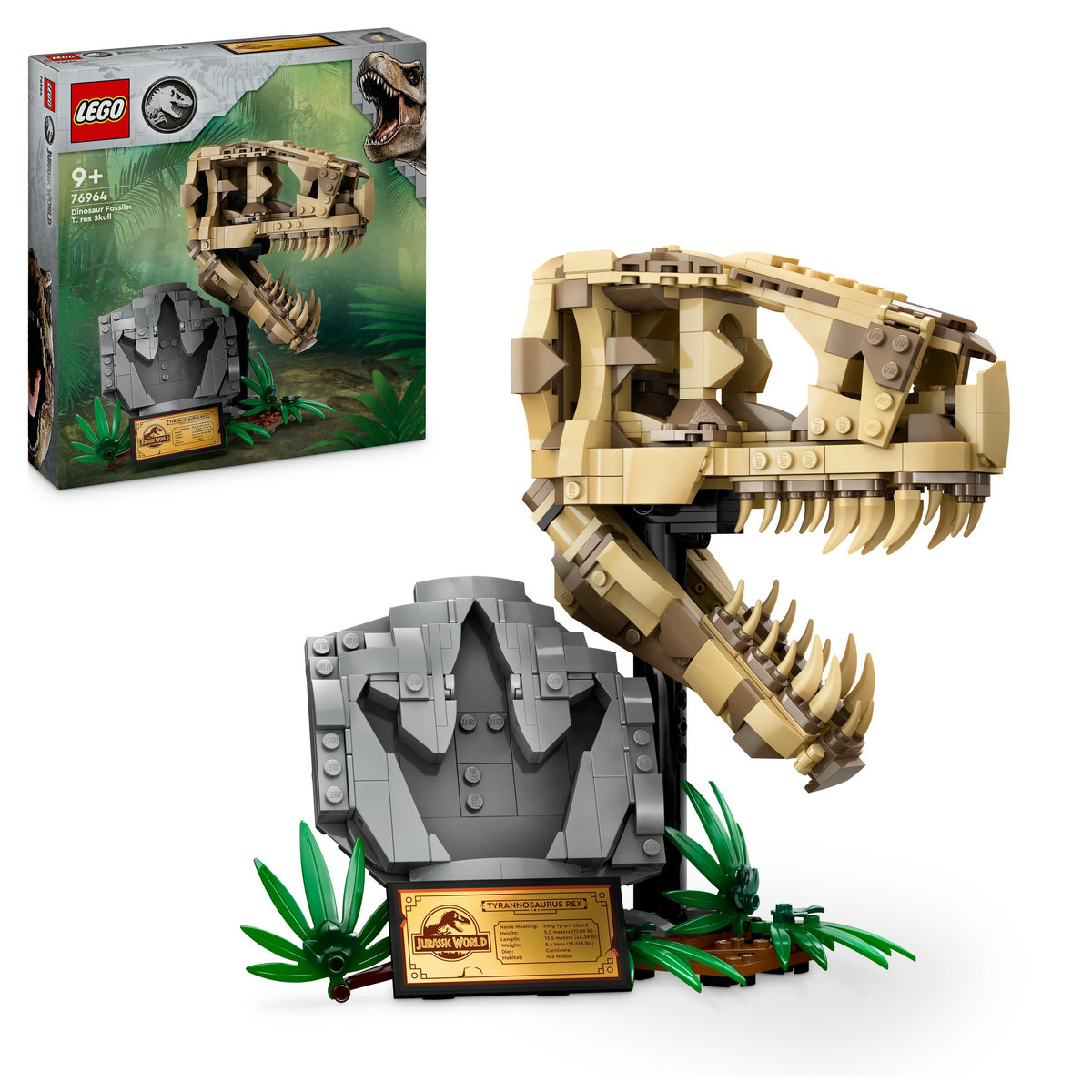 LEGO - Fosile de dinozaur: craniu de T.rex - Ambalaj deteriorat