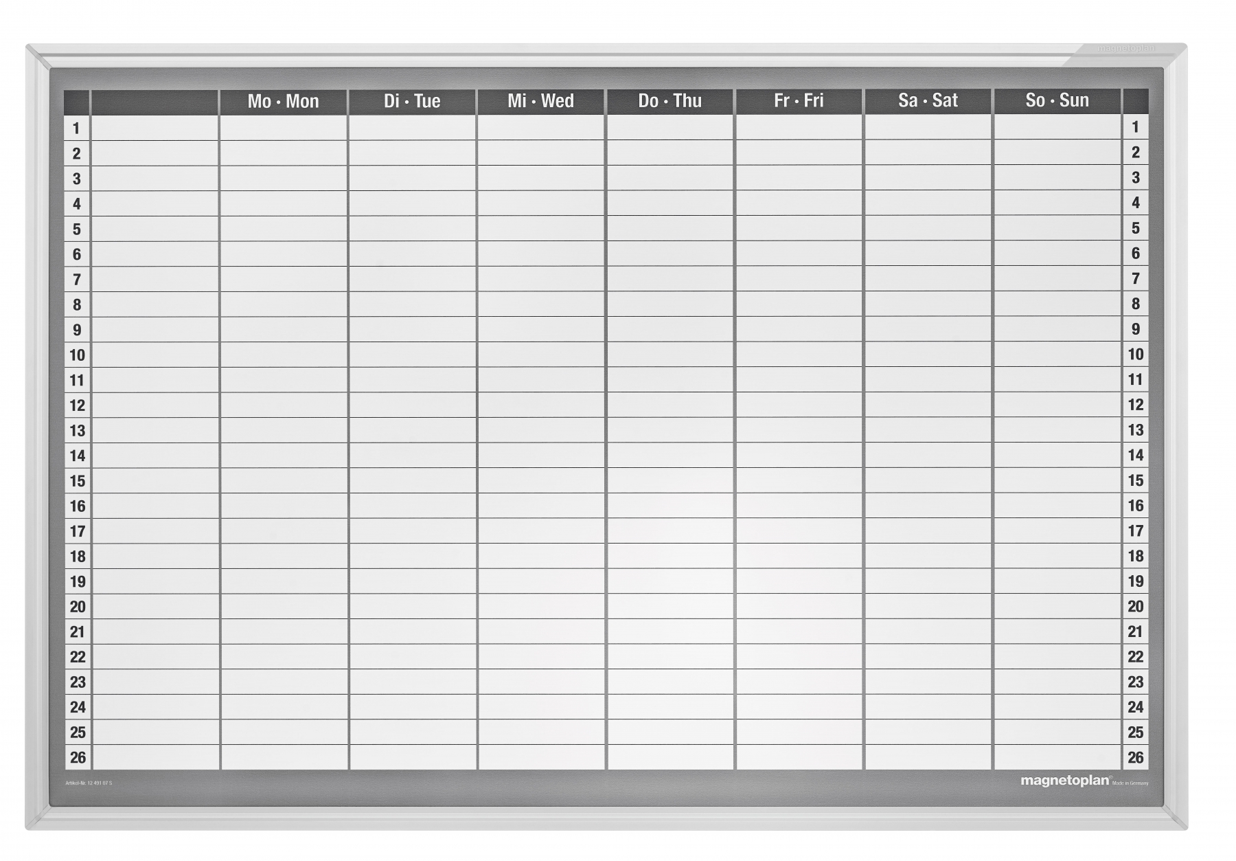 Rechizite, Creativitate, Hobby - Planner MAGNETOPLAN saptamanal 920 x 625 mm