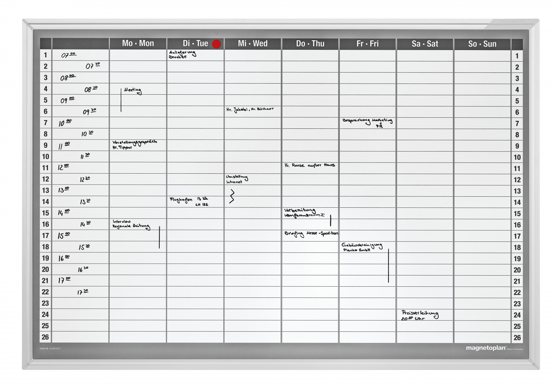 Planner MAGNETOPLAN saptamanal 920 x 625 mm [1]