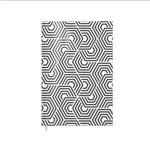 Agende, carnetele si alte produse din hartie - AGENDA A5 NEDATATA BLACK&WHITE