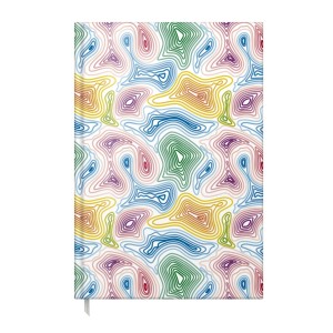Agende, carnetele si alte produse din hartie - AGENDA A5 NEDATATA COLORFUL WAVES