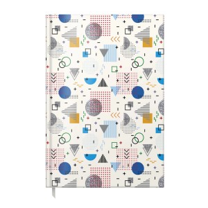 Agende, carnetele si alte produse din hartie - AGENDA A5 NEDATATA GEOMETRIES