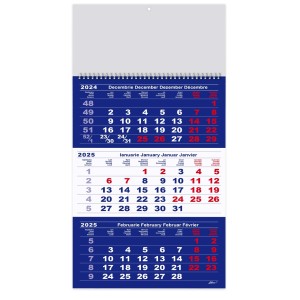 Agende, carnetele si alte produse din hartie - CALENDAR TRIPTIC ALBASTRU