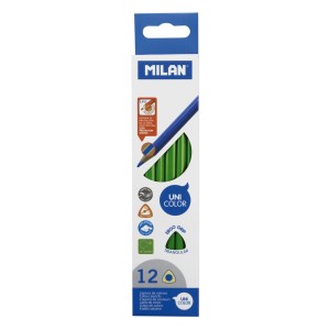 Rechizite, Creativitate, Hobby - CREION COLOR UNICOLOR SET 12 MILAN VERDE 0722316112