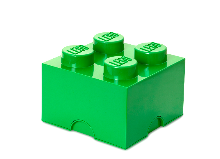 LEGO - Cutie depozitare LEGO 4 verde inchis