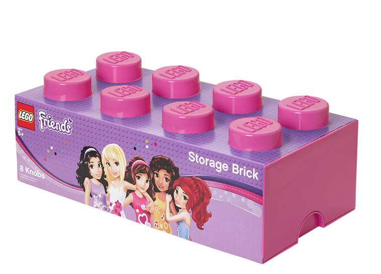 LEGO - Cutie depozitare LEGO Friends 2x4 roz (40041744)