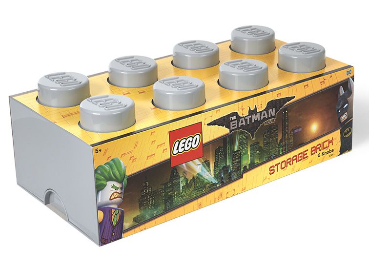 LEGO - Cutie depozitare LEGO Batman 2x4 gri (40041755)