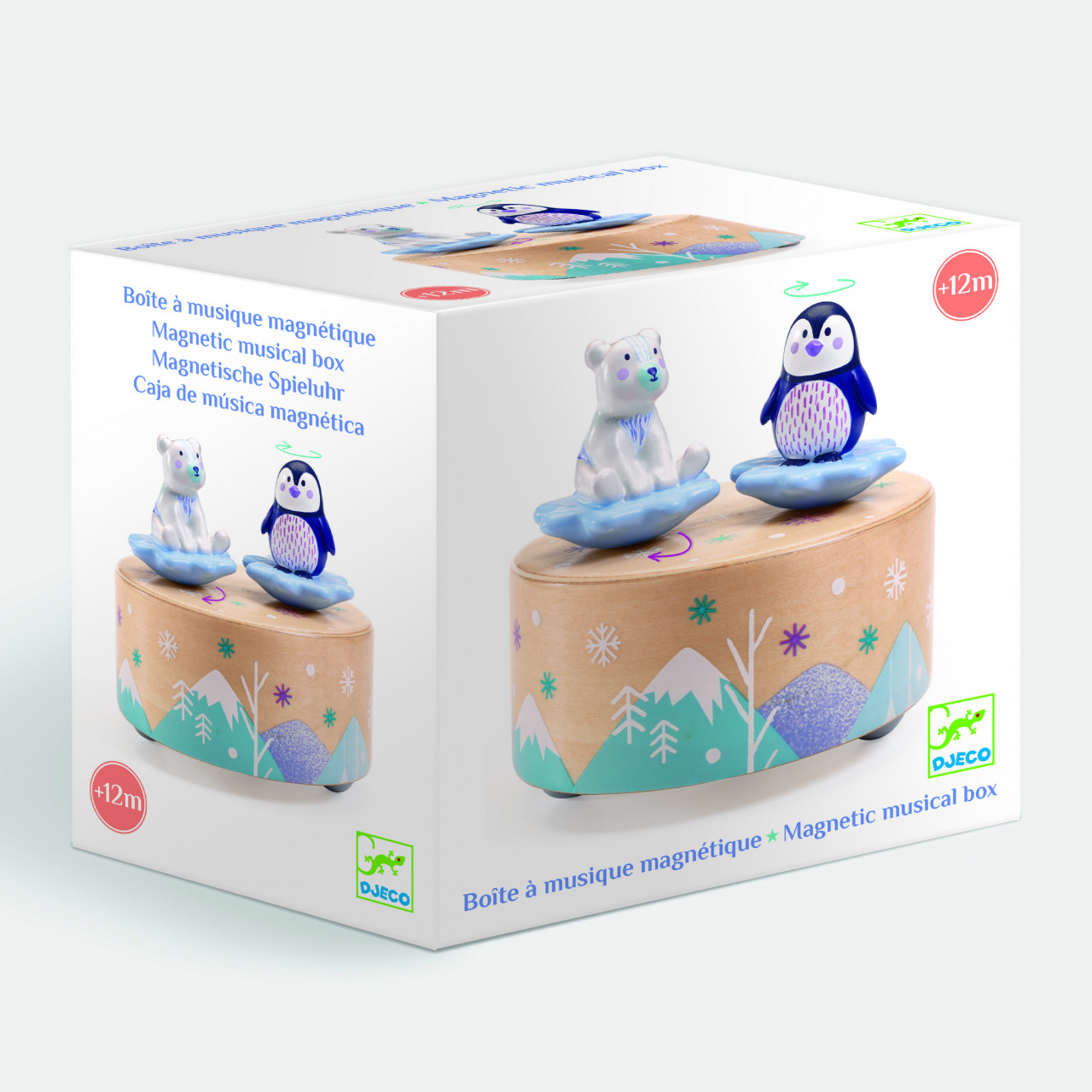 Jocuri si jucarii - Cutie muzicala magnetica In parcul de gheata, Djeco