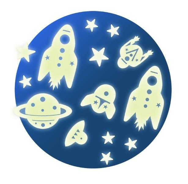 Jocuri si jucarii - Decor fluorescent Cosmos, Djeco