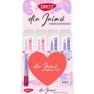 Rechizite, Creativitate, Hobby - DISPLAY 24 STILOURI DACO DIN INIMA DS212