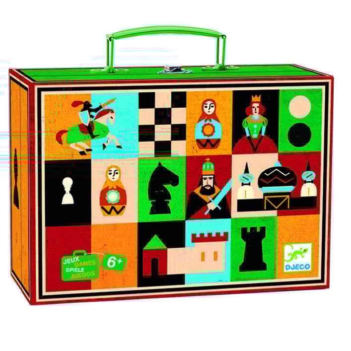 Jocuri si jucarii - Joc clasic Sah si dame, Djeco