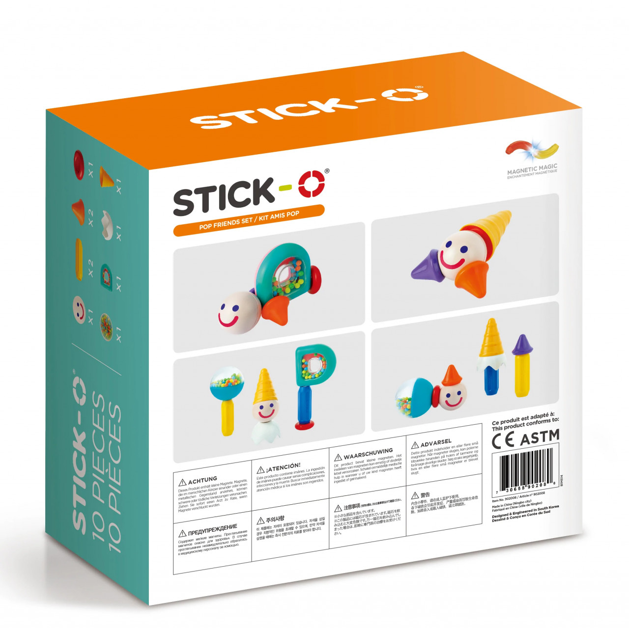Joc cu magneti Stick-O, Prieteni pop [3]