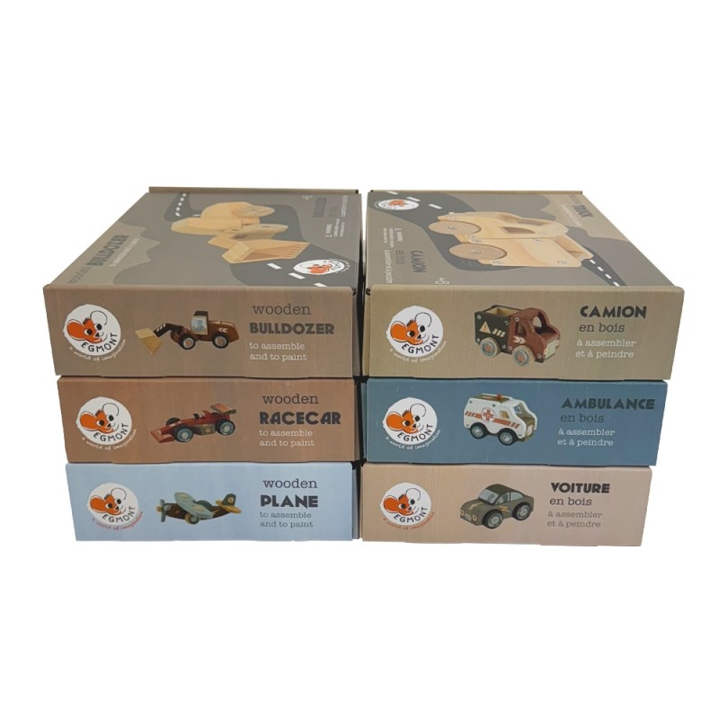 Joc educativ si creativ de asamblat si pictat Avion, Egmont Toys [3]