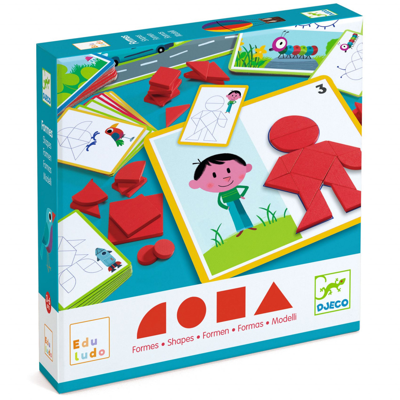 Jocuri si jucarii - Joc Eduludo Forme geometrice, Djeco