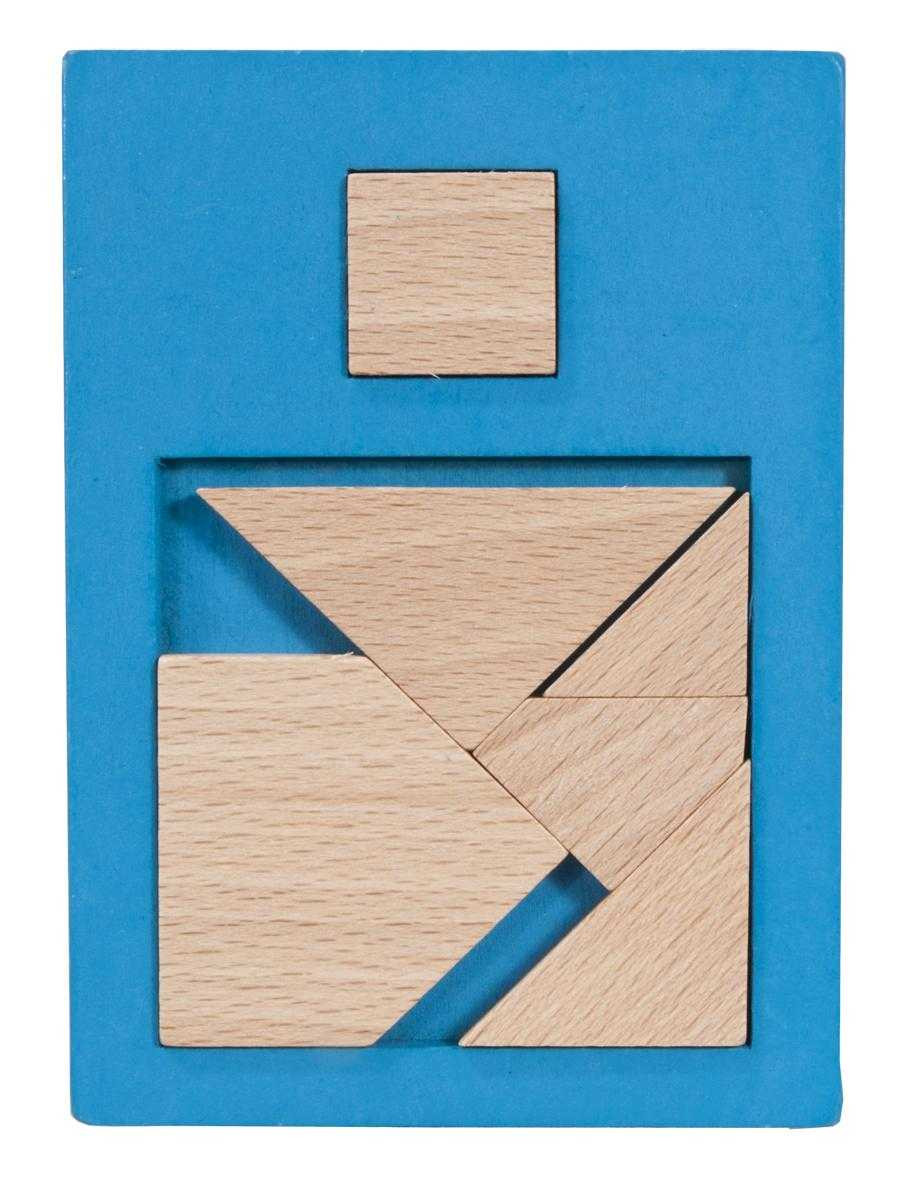 Jocuri si jucarii - Joc logic IQ puzzle din lemn Extra piesa-2, Fridolin