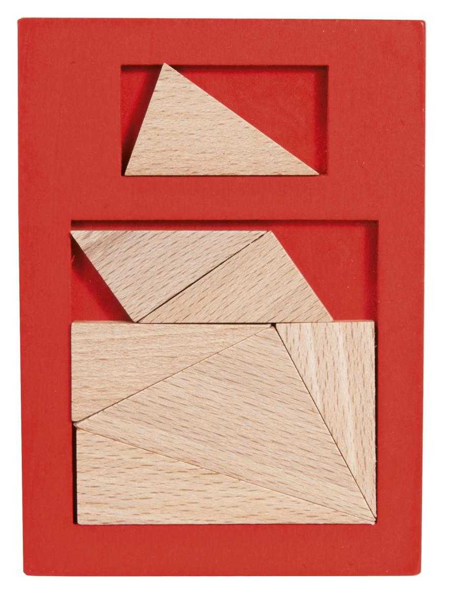 Joc logic IQ puzzle din lemn Extra piesa-4, Fridolin [1]