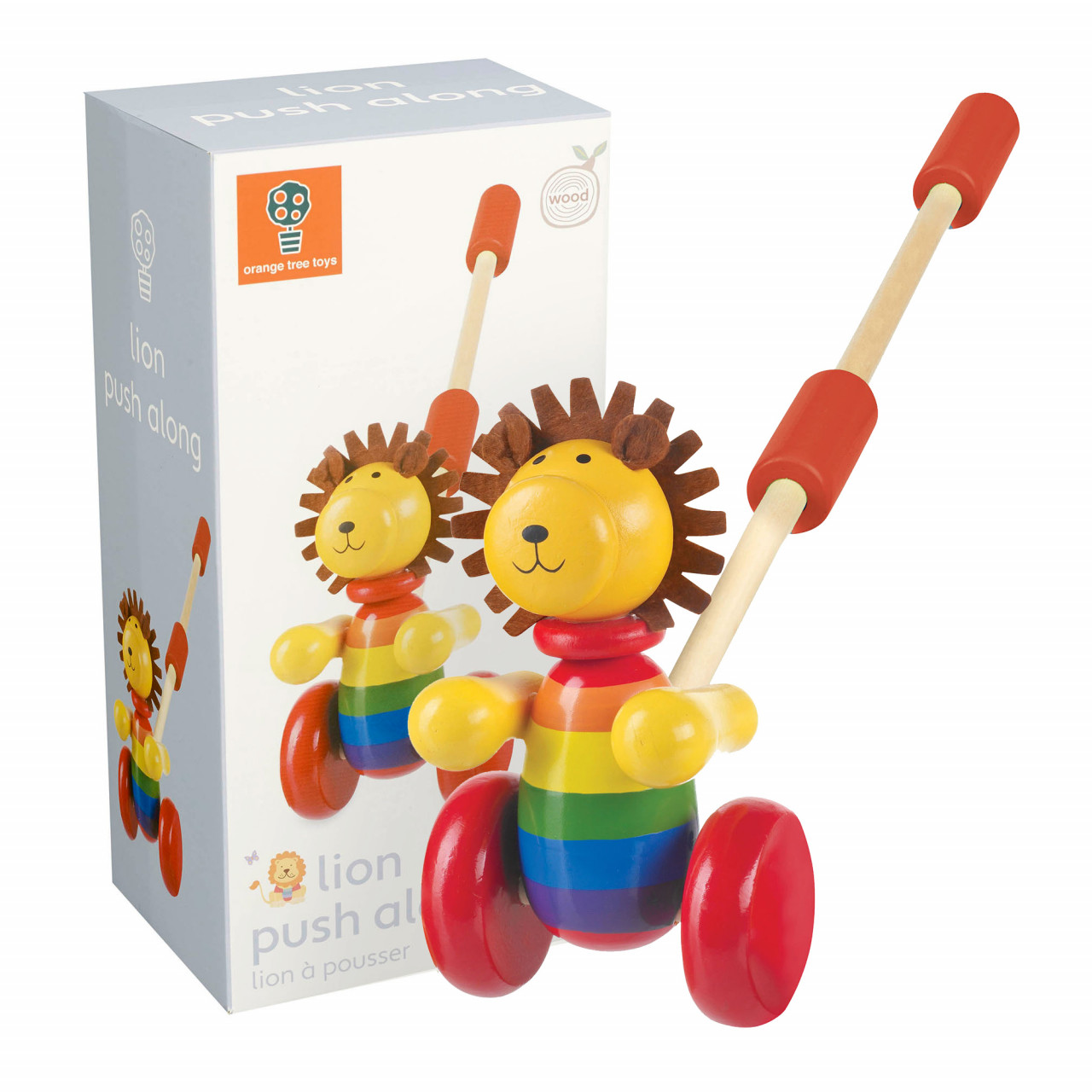 Noutati - Jucarie de impins leu, Orange Tree Toys