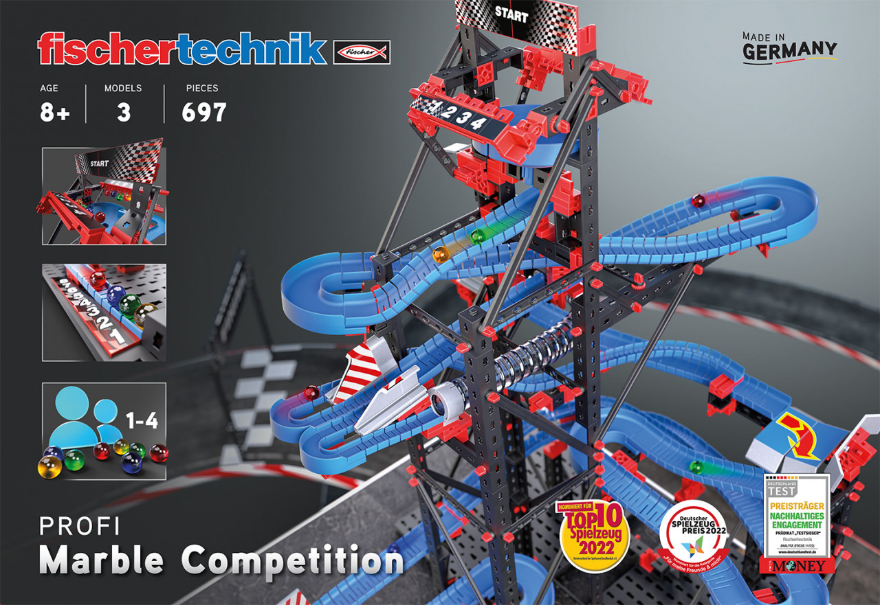 Kit STEM Cursa cu bile metalice, Fischertechnik [3]