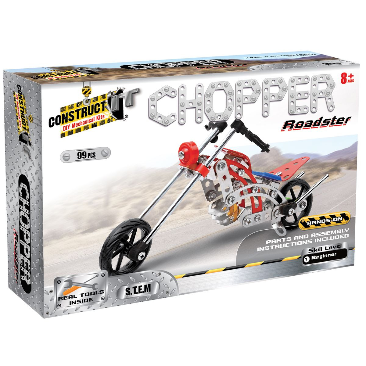 Jocuri - Kit STEM Motocicleta Chopper, nivel incepator