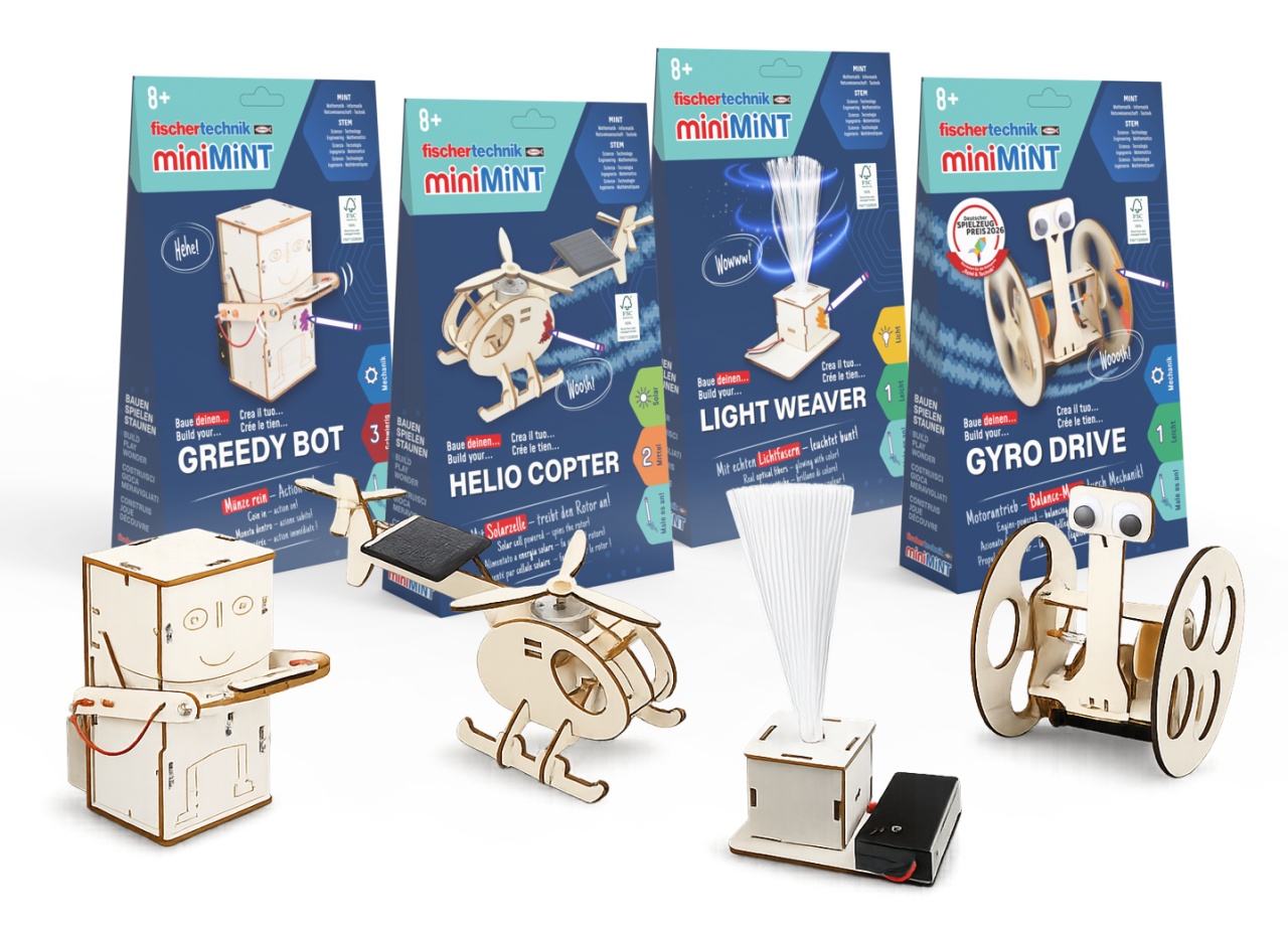 Kit STEM Ventilator din lemn miniMINT BreezeBuddy, Fischertechnik [2]