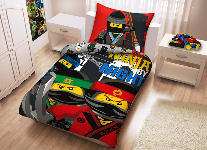 LEGO - Lenjerie de pat LEGO Ninjago Movie (LEG-555)