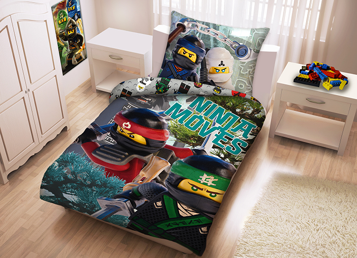 LEGO - Lenjerie de pat LEGO Ninjago Movie (LEG-570)