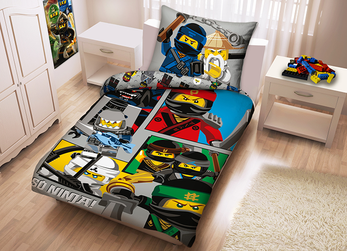 LEGO - Lenjerie de pat LEGO Ninjago Movie (LEG-611)